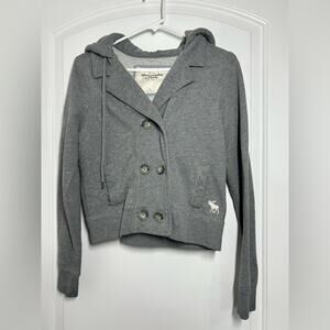 Abercrombie & Fitch vintage Charcoal Double-Breasted Jacket size medium y2k 90s